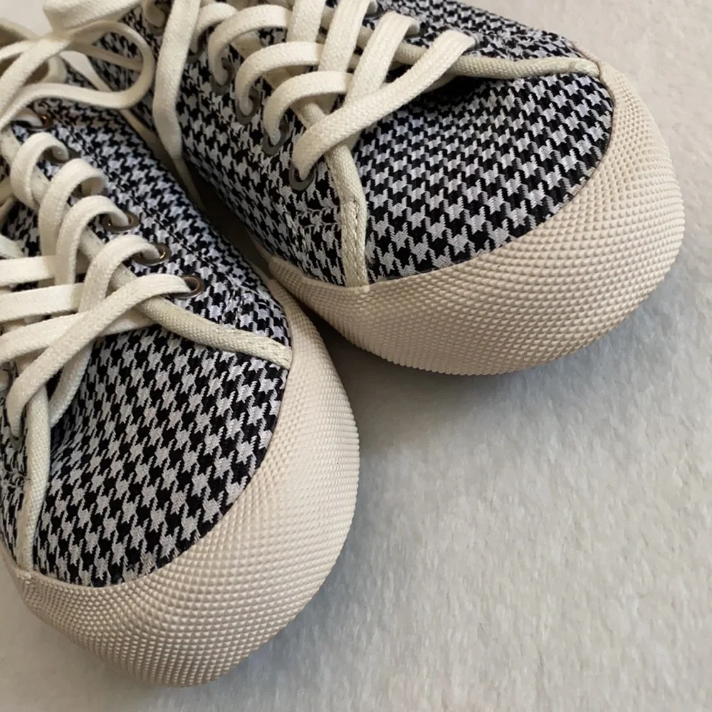 {NWOT} SeaVees for J.Crew | Monterey Houndstooth Sneaker Vegan SF 06/67 (6.5) - Picture 2 of 16